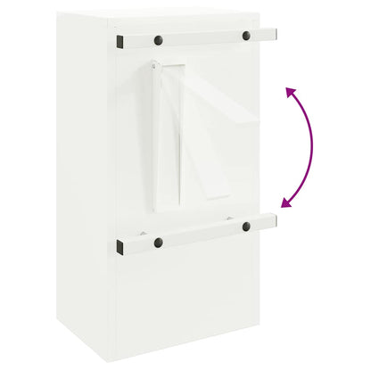 vidaXL Mailbox with Storage with Door White 30 x 20 x 55 cm Steel