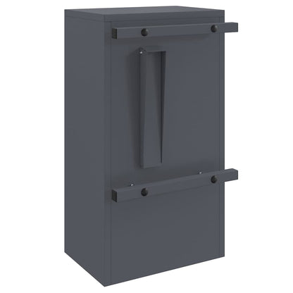 vidaXL Mailbox with Storage with Door Anthracite 30 x 20 x 55 cm Steel