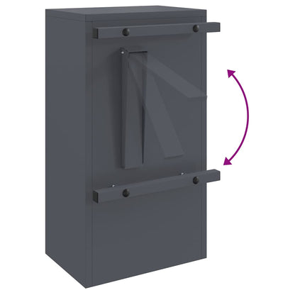 vidaXL Mailbox with Storage with Door Anthracite 30 x 20 x 55 cm Steel
