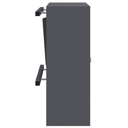 vidaXL Mailbox with Storage with Door Anthracite 30 x 20 x 55 cm Steel
