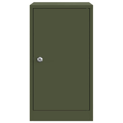 vidaXL Mailbox with Storage Olive green 30 x 20 x 55 cm Steel