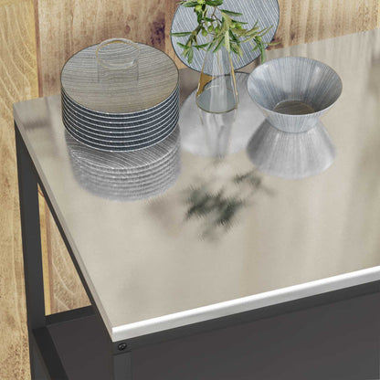 vidaXL Kitchen Storage HATTEM Black 90 x 50 x 92 cm Steel
