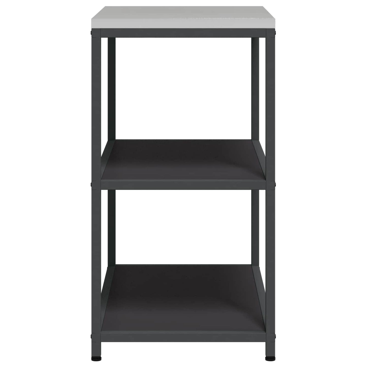 vidaXL Kitchen Storage HATTEM Black 90 x 50 x 92 cm Steel