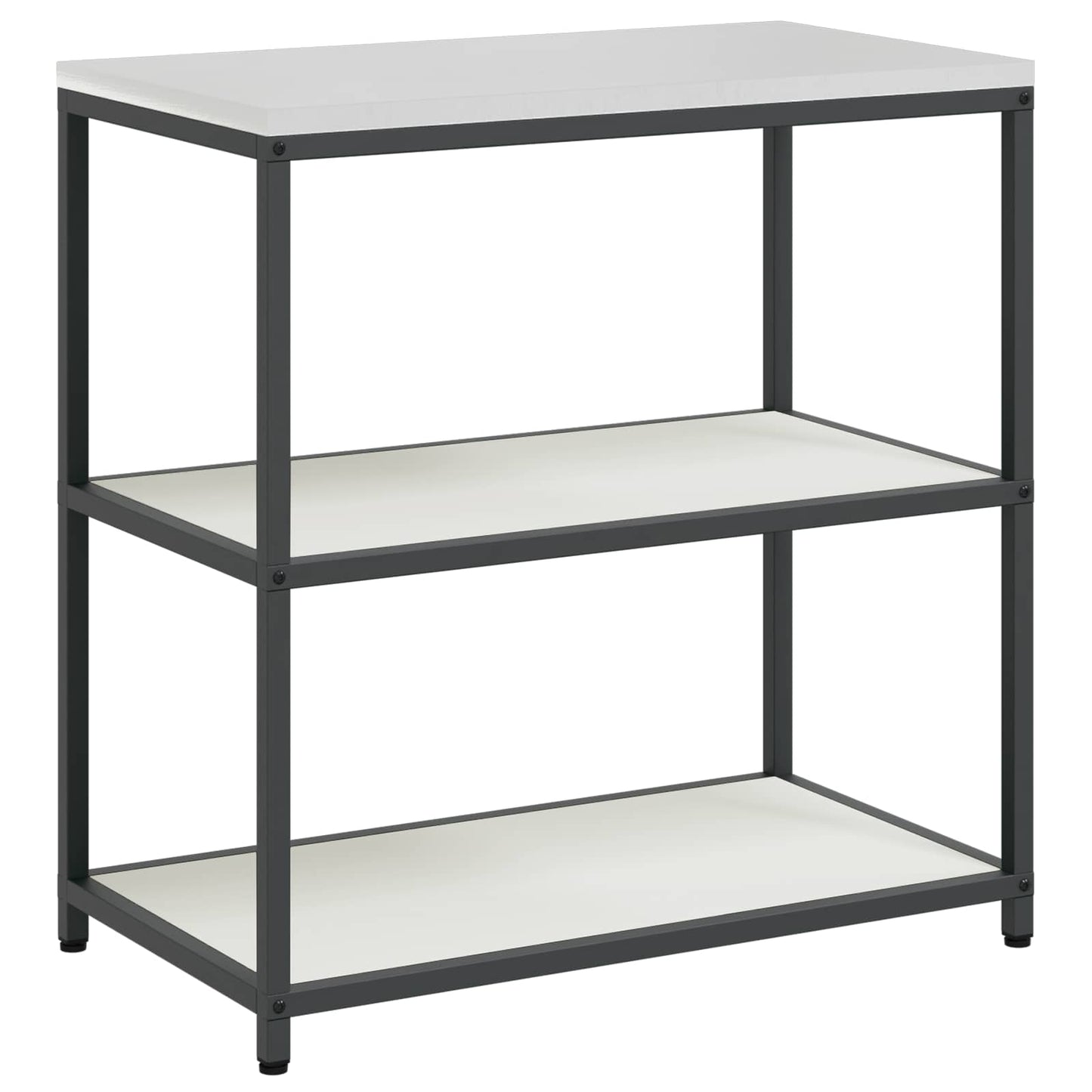 vidaXL Kitchen Storage HATTEM White 90 x 50 x 92 cm Steel