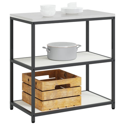 vidaXL Kitchen Storage HATTEM White 90 x 50 x 92 cm Steel