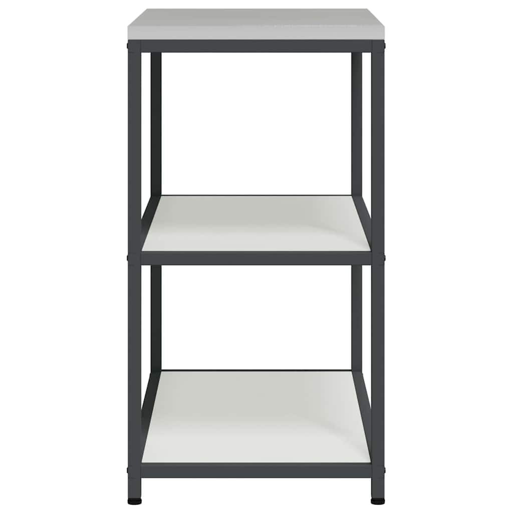 vidaXL Kitchen Storage HATTEM White 90 x 50 x 92 cm Steel