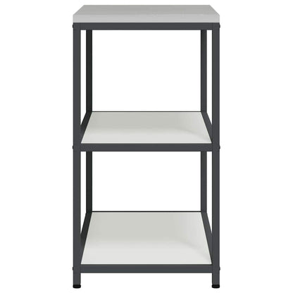 vidaXL Kitchen Storage HATTEM White 90 x 50 x 92 cm Steel