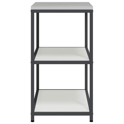 vidaXL Kitchen Storage HATTEM White 90 x 50 x 92 cm Steel