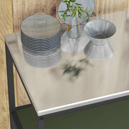 vidaXL Kitchen Storage HATTEM Olive Green 90 x 50 x 92 cm Steel