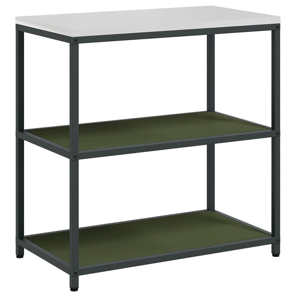 vidaXL Kitchen Storage HATTEM Olive Green 90 x 50 x 92 cm Steel