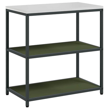vidaXL Kitchen Storage HATTEM Olive Green 90 x 50 x 92 cm Steel