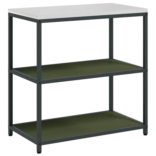 vidaXL Kitchen Storage HATTEM Olive Green 90 x 50 x 92 cm Steel
