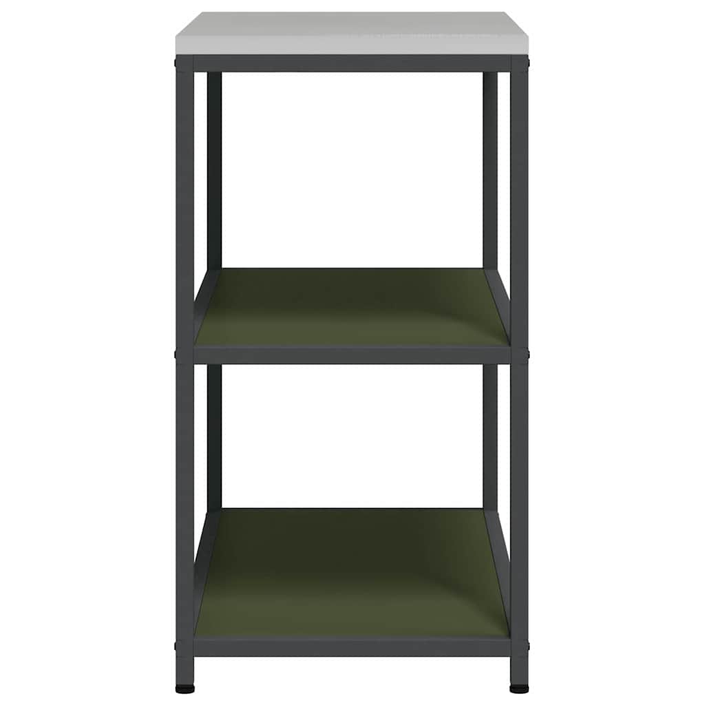 vidaXL Kitchen Storage HATTEM Olive Green 90 x 50 x 92 cm Steel