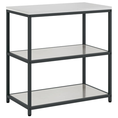vidaXL Kitchen Storage HATTEM Silver 90 x 50 x 92 cm Steel