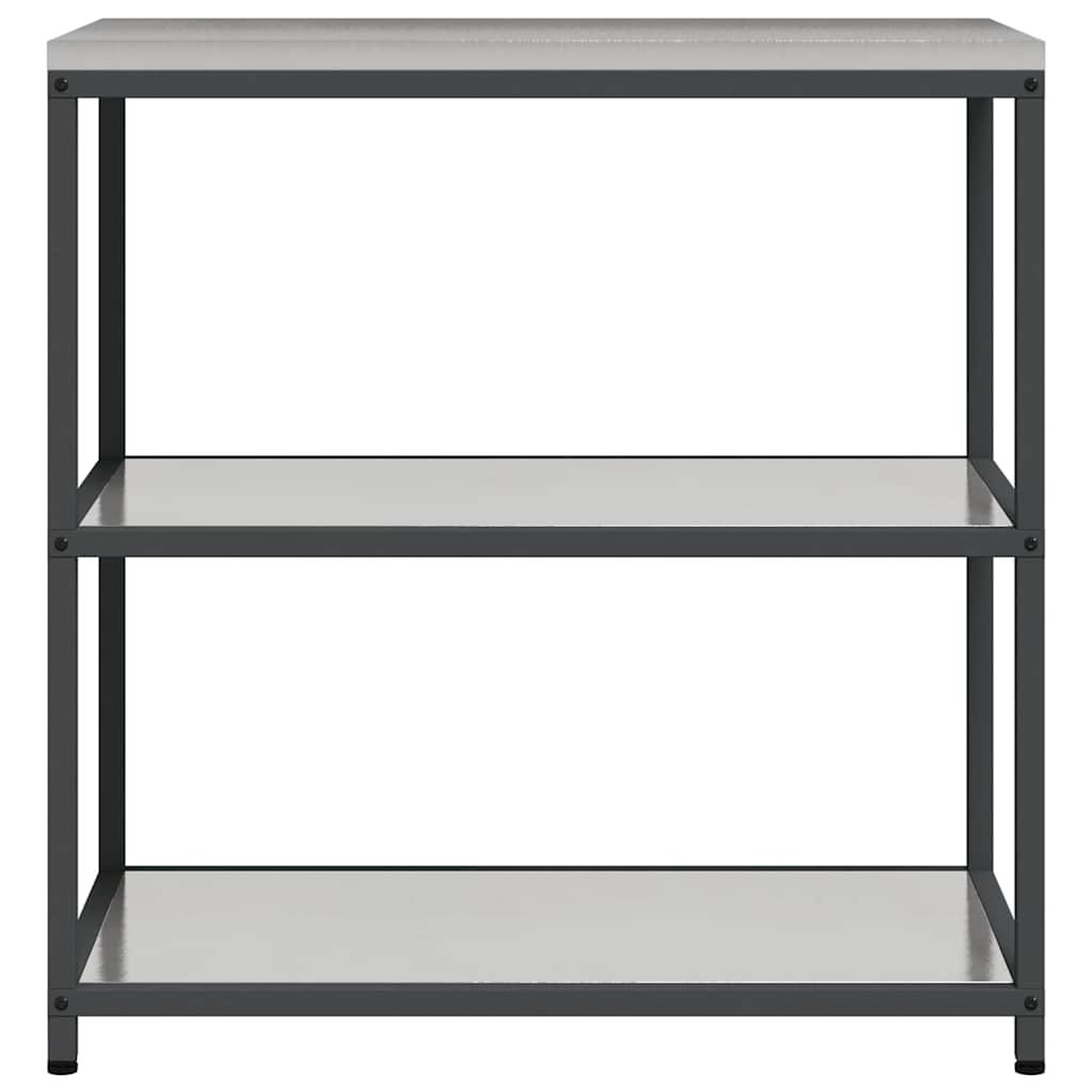 vidaXL Kitchen Storage HATTEM Silver 90 x 50 x 92 cm Steel
