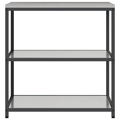 vidaXL Kitchen Storage HATTEM Silver 90 x 50 x 92 cm Steel