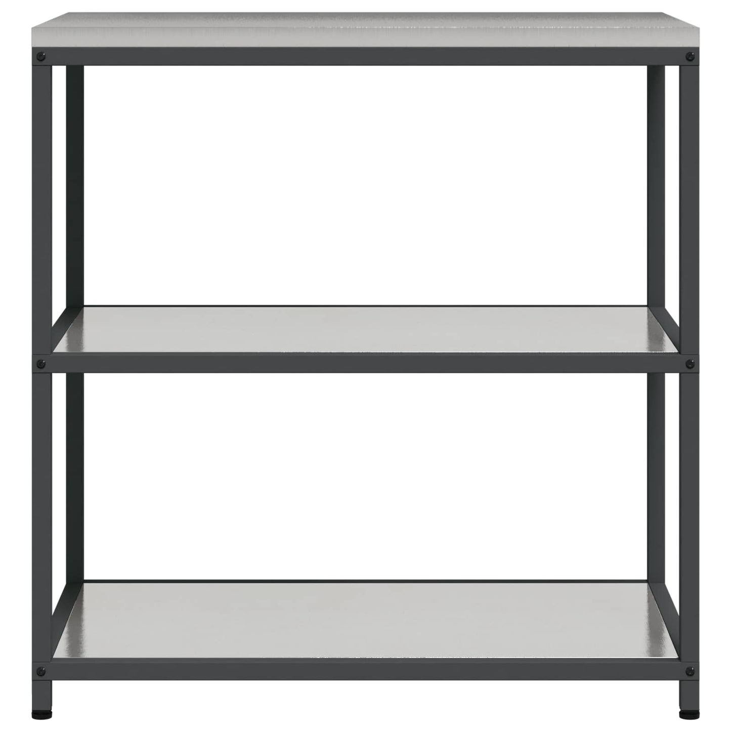 vidaXL Kitchen Storage HATTEM Silver 90 x 50 x 92 cm Steel