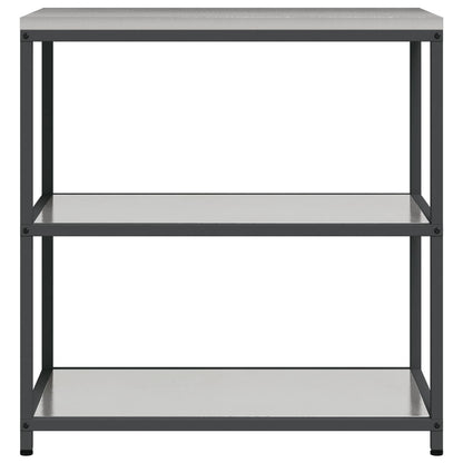 vidaXL Kitchen Storage HATTEM Silver 90 x 50 x 92 cm Steel