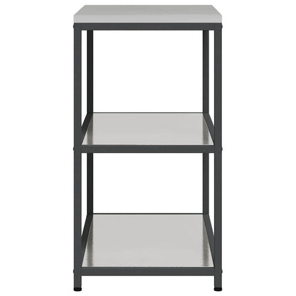 vidaXL Kitchen Storage HATTEM Silver 90 x 50 x 92 cm Steel