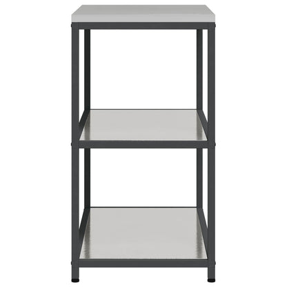 vidaXL Kitchen Storage HATTEM Silver 90 x 50 x 92 cm Steel