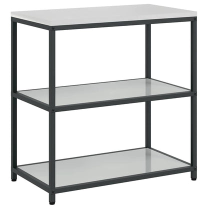 vidaXL Kitchen Storage HATTEM Silver 90 x 50 x 92 cm Steel