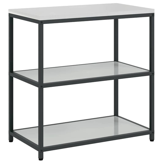 vidaXL Kitchen Storage HATTEM Silver 90 x 50 x 92 cm Steel