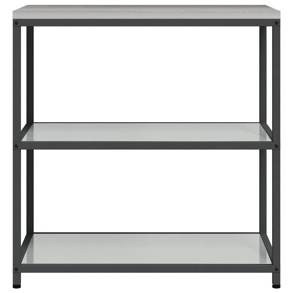 vidaXL Kitchen Storage HATTEM Silver 90 x 50 x 92 cm Steel