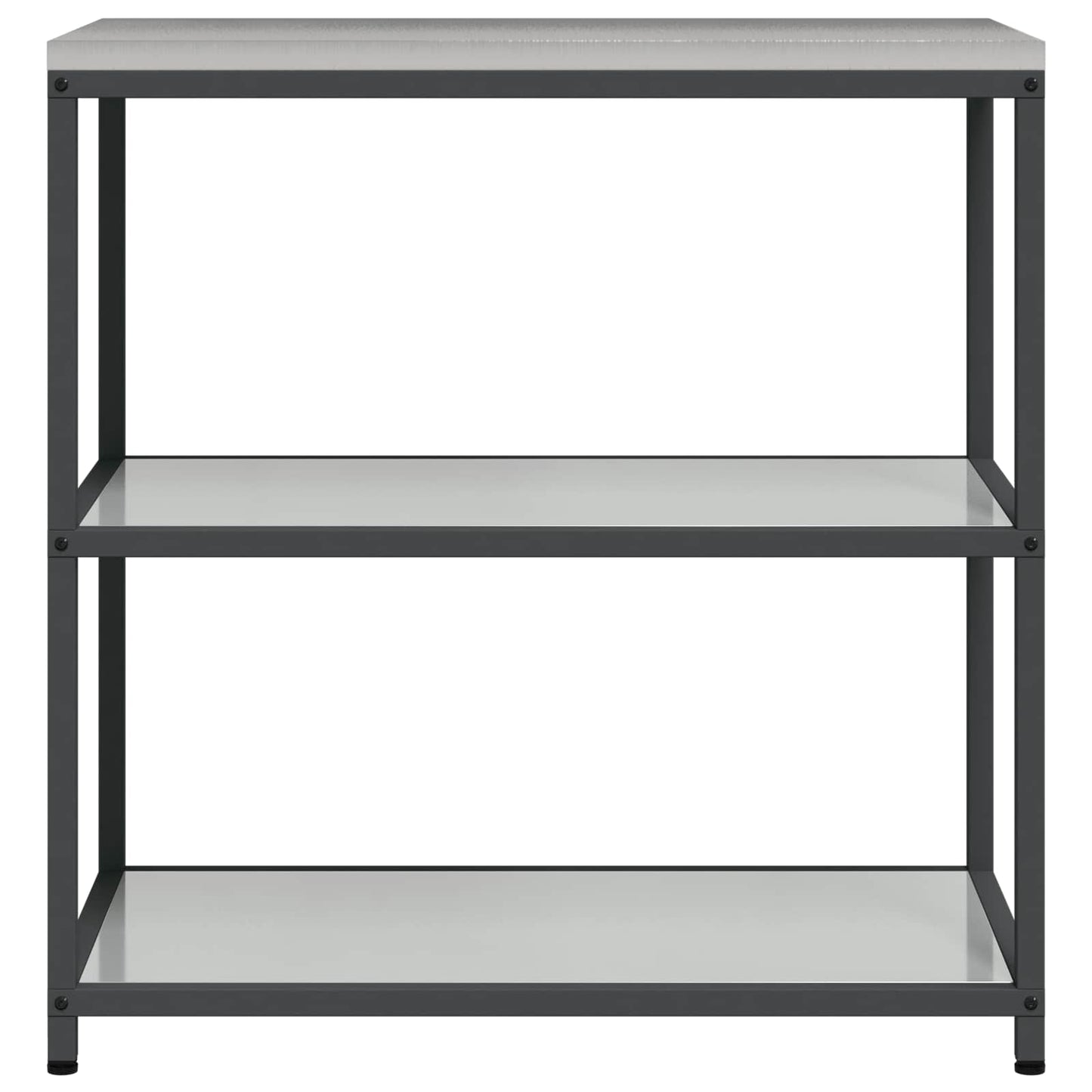 vidaXL Kitchen Storage HATTEM Silver 90 x 50 x 92 cm Steel