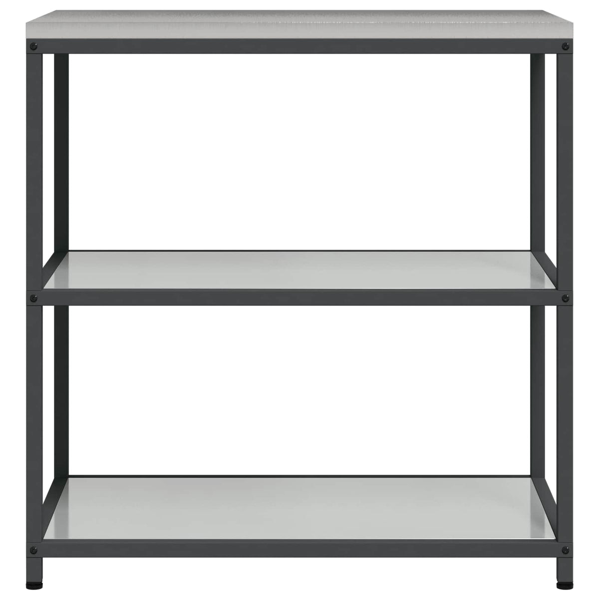 vidaXL Kitchen Shelving Unit HATTEM Silver 90 x 50 x 92 cm Steel
