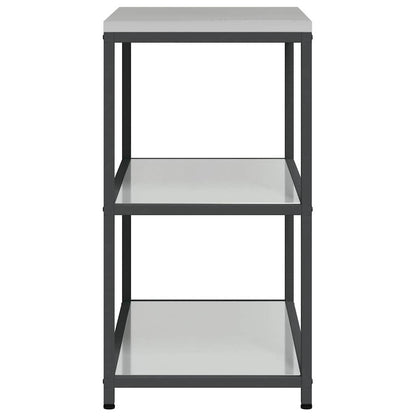 vidaXL Kitchen Storage HATTEM Silver 90 x 50 x 92 cm Steel