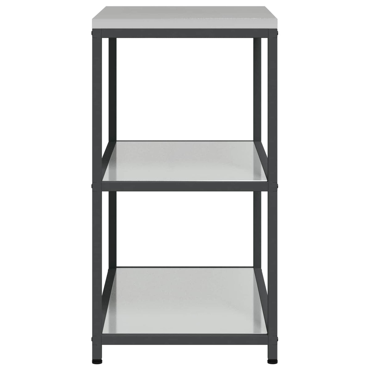 vidaXL Kitchen Shelving Unit HATTEM Silver 90 x 50 x 92 cm Steel