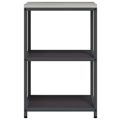vidaXL Kitchen Storage HATTEM Black 60 x 50 x 92 cm Steel