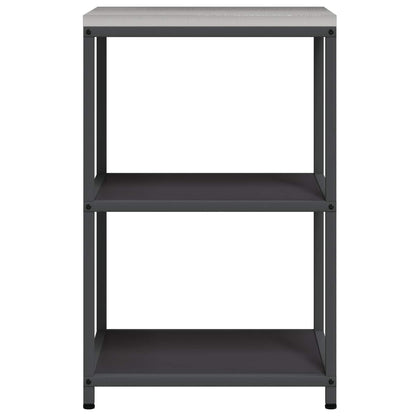 vidaXL Kitchen Storage HATTEM Black 60 x 50 x 92 cm Steel