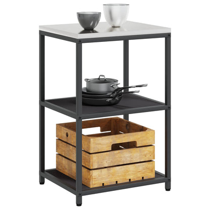 vidaXL Kitchen Storage HATTEM Black 60 x 50 x 92 cm Steel