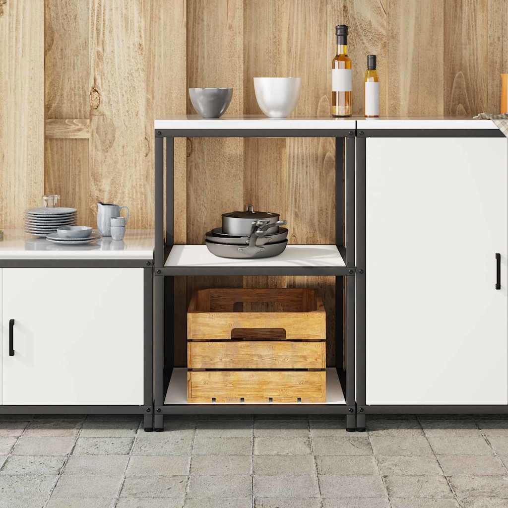 vidaXL Kitchen Storage HATTEM White 60 x 50 x 92 cm Steel