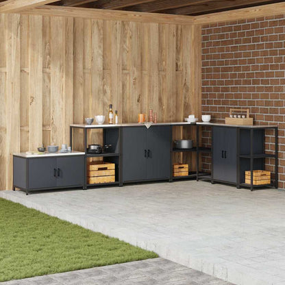 vidaXL Kitchen Storage HATTEM Anthracite 60 x 50 x 92 cm Steel