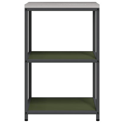 vidaXL Kitchen Storage HATTEM Olive Green 60 x 50 x 92 cm Steel