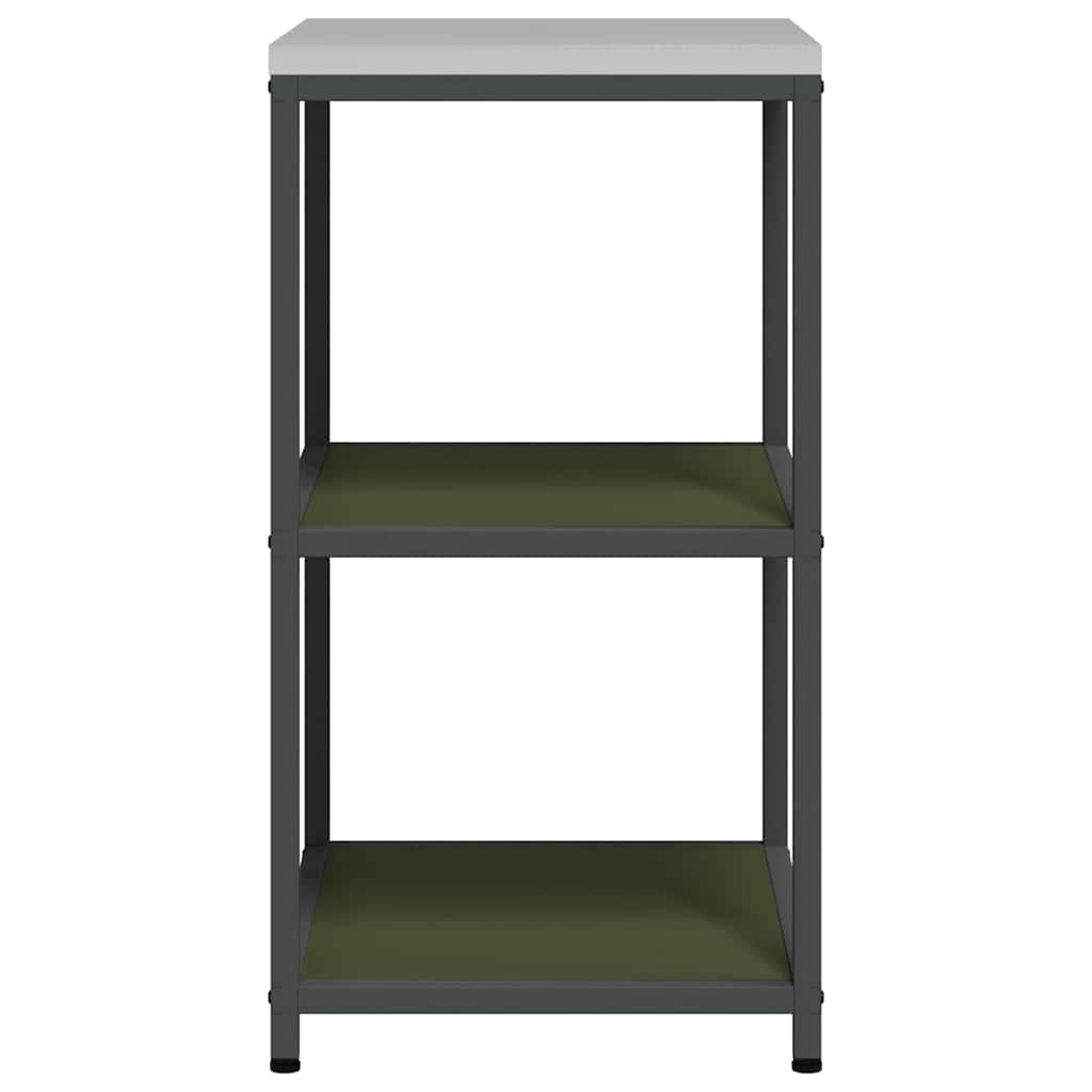 vidaXL Kitchen Storage HATTEM Olive Green 60 x 50 x 92 cm Steel