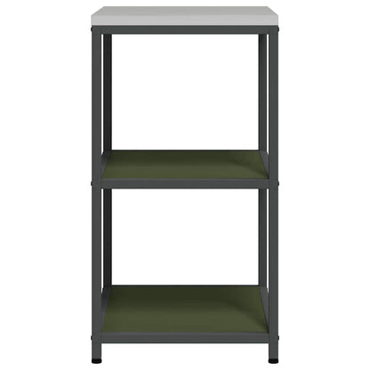 vidaXL Kitchen Storage HATTEM Olive Green 60 x 50 x 92 cm Steel