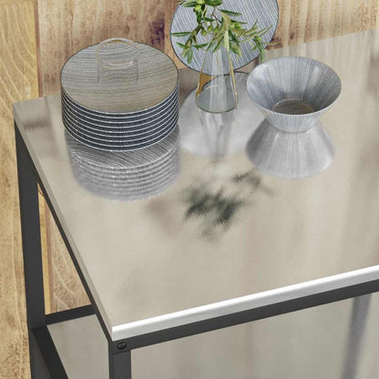 vidaXL Kitchen Storage HATTEM Silver 60 x 50 x 92 cm Steel
