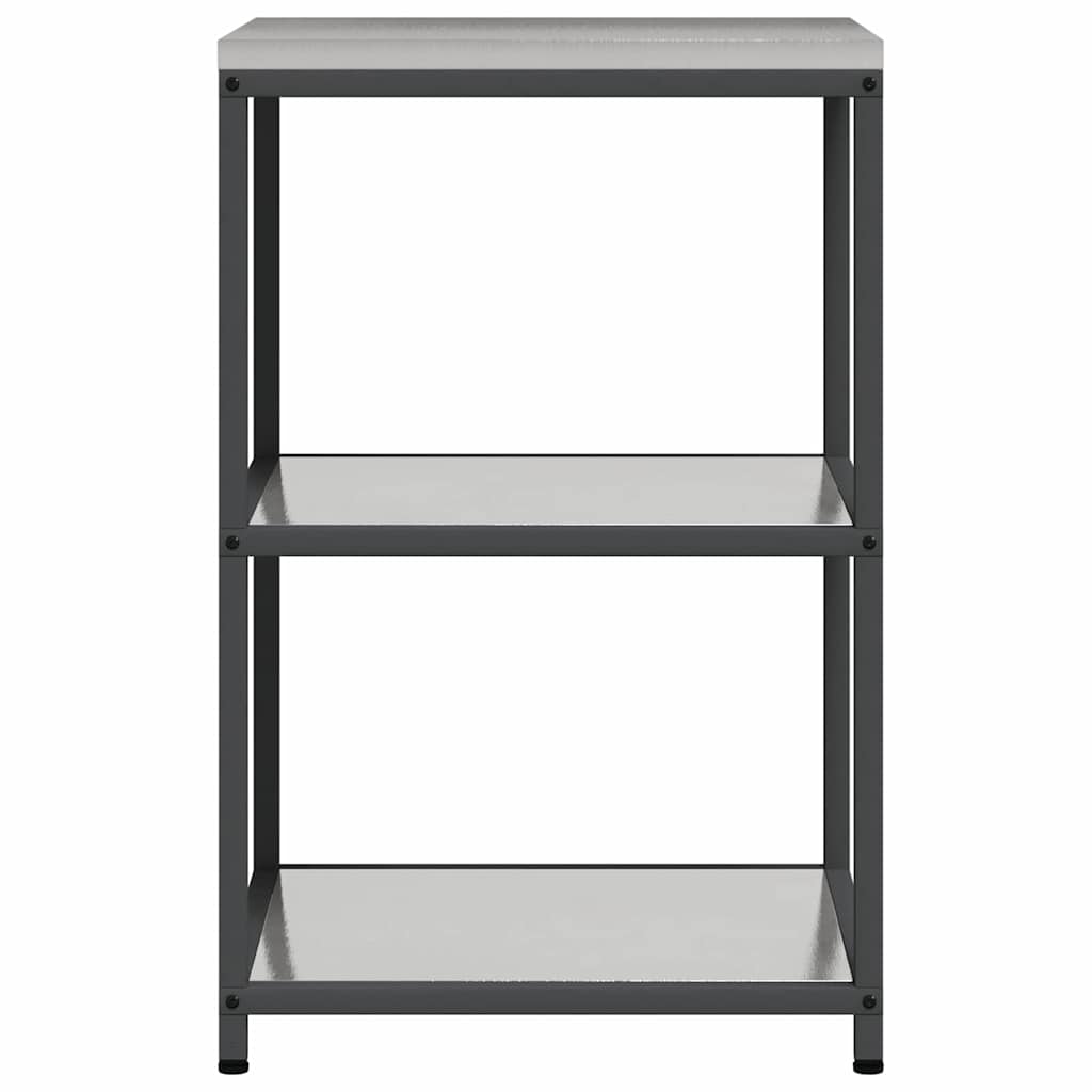 vidaXL Kitchen Storage HATTEM Silver 60 x 50 x 92 cm Steel