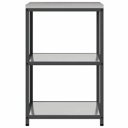 vidaXL Kitchen Storage HATTEM Silver 60 x 50 x 92 cm Steel