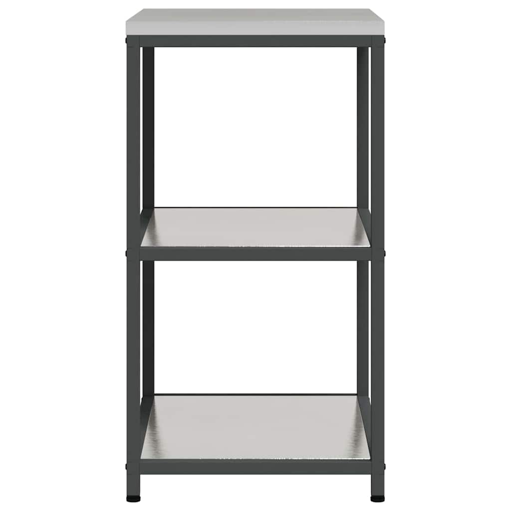 vidaXL Kitchen Storage HATTEM Silver 60 x 50 x 92 cm Steel