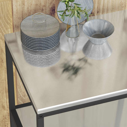 vidaXL Kitchen Storage HATTEM Silver 60 x 50 x 92 cm Steel