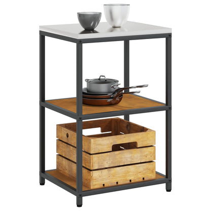 vidaXL Kitchen Storage HATTEM Rusty 60 x 50 x 92 cm Steel