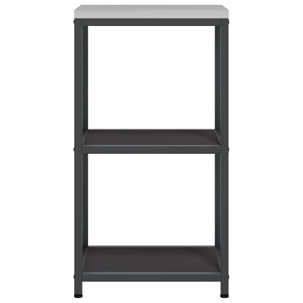 vidaXL Kitchen Storage HATTEM Black 40 x 50 x 92 cm Steel