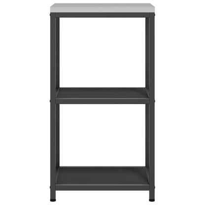 vidaXL Kitchen Storage HATTEM Black 40 x 50 x 92 cm Steel