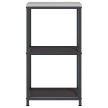 vidaXL Kitchen Storage HATTEM Black 40 x 50 x 92 cm Steel