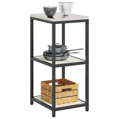 vidaXL Kitchen Storage HATTEM White 40 x 50 x 92 cm Steel