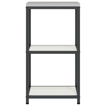 vidaXL Kitchen Storage HATTEM White 40 x 50 x 92 cm Steel
